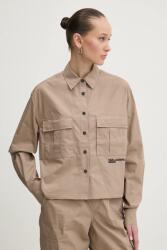 Karl Lagerfeld Jeans ing női, galléros, bézs, relaxed, A1W11032 - bézs S