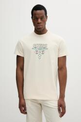 Guess pamut póló bézs, férfi, nyomott mintás, M5GI11 K8FQ4 - bézs L