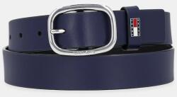 Tommy Jeans bőr öv sötétkék, női, AW0AW15836 - sötétkék 75