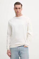 HUGO BOSS pamut pulóver otthoni viseletre bézs, férfi, nyomott mintás, 50540909 - bézs XXL