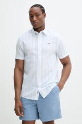 Tommy Hilfiger lenvászon ing férfi, galléros, regular, DM0DM20894 - kék M - answear - 26 990 Ft