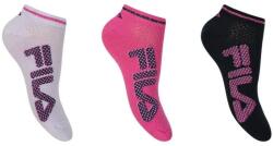 Fila 3-as csomag no-show zokni virágmintával 35-38 35/38 L fehér|fekete|színes