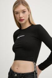 Karl Lagerfeld Jeans hosszú ujjú női, fekete, A1W17037 - fekete M