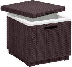 Keter Ice Cube műanyag kerti hűtőláda whiskey barna (209457)