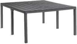  Tulsa dupla műanyag kerti asztal grafit szürke (LBITUD-GRA)