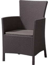 Keter Iowa műanyag rattan hatású kerti szék barna - meleg taupe (215520-212277)