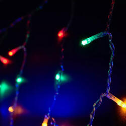  Crystalline toldható LED fényfüggöny, 120 x 120 cm, 144 db MULTI LED, átlátszó kábel, Kül- és beltér (KAT 313)