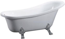 Leziter Clark szabadon álló fürdőkád fém lábakkal (D-901)