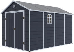  Ave I 8x12 műanyag kültéri kerti ház sötét szürke - fehér (BAT 9)