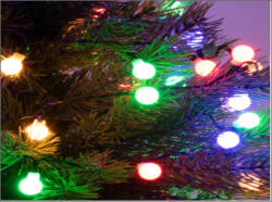  Beltéri gömb színes fényfüzér, 100 LED (SM 58)