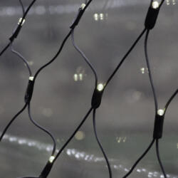  Kültéri LED fényháló, hideg fehér, 2 x 2 méter, 192 LED (KDK 018)