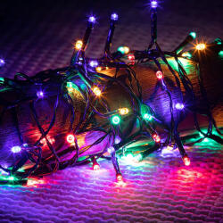  Kültéri LED Fényfüzér 5000 cm, 1000 db Színes LED (KDT 105)