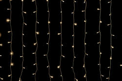  Crystalline toldható LED fényfüggöny 2, 0 x 2, 5 m, 500 db meleg fehér LED, átlátszó kábel (KAT 341)