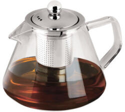 Berlinger Haus Black Silver Collection kerek hőálló üveg teáskanna szűrővel, 1 liter (BH-7805)