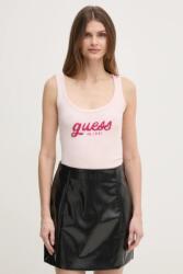 Guess top CHENILLE női, rózsaszín, W5RP03 KA0H1 - rózsaszín S