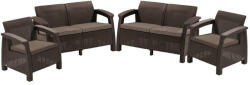 Keter Corfu Rest műanyag kerti bútor szett barna - meleg taupe (241724-258951)