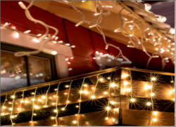  Kül és beltéri fényfüggöny, meleg fehér, 300 LED (SM 15)