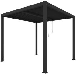 Mirpol LUXE pergola 3x3m antracit LED világítással (5905610251215) - fabuland