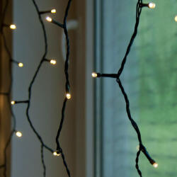  Kültéri LED fényfüggöny, meleg fehér, 1 x 4 méter (KDK 011)