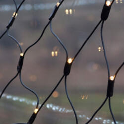  Kültéri LED fényháló, meleg fehér, 2 x 2 m, 192 LED (KDK 016)