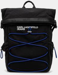 Karl Lagerfeld Jeans hátizsák fekete, férfi, nagy, nyomott mintás, A2M30114 - fekete Univerzális méret