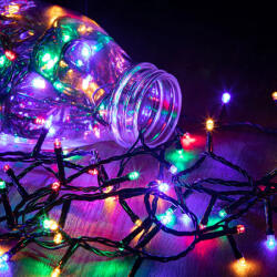  Kültéri toldható LED fényfüzér, Multi, 1000 cm, 100 LED (KDK 022)