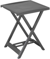 ProGarden Arno műanyag összecsukható kerti asztal antracit szürke 50 x 50 cm O320 (O320)