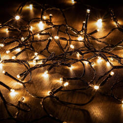  Kültéri LED Fényfüzér 180 db meleg fehér színben LED-del (KDT 181)