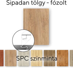 Leziter Sipadan tölgy Vinyl SPC fózolt padló minta/db (SIT-F-MINT)
