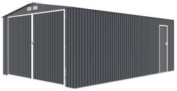  Kültéri fém kerti tároló ház szürke S1004C (BAT 14)