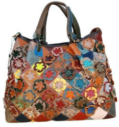  Beus női bőr kézitáska nagyméretű különleges színes (na-1285-color)