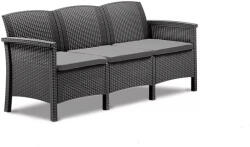 Venus 3 személyes műanyag kerti kanapé grafit szürke (LBIV3K-GRA)