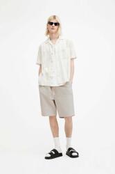 AllSaints vászonkeverék rövidnadrág HANBURY - bézs L