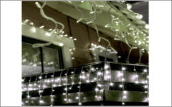  Kül és beltéri fényfüggöny, hideg fehér, 300 LED (SM 14)