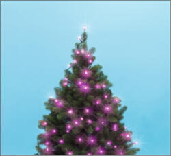  Beltéri fényfüzér, pink színben, 100 LED (SM 61)