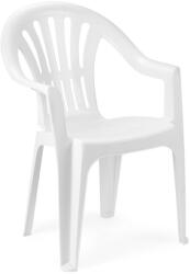 ProGarden Kona alacsonytámlás műanyag kerti szék fehér O302 (O302)