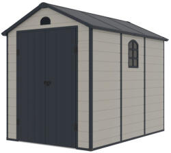  Ave E 6x9 műanyag kültéri kerti ház sötét szürke - fehér (BAT 6)