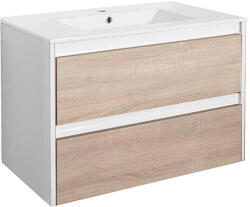 Leziter Porto 80 alsó szekrény mosdóval (PO80AFST) - fabuland