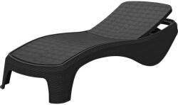 Keter Atlantic műanyag kerti fix napozóágy grafit szürke (217341)