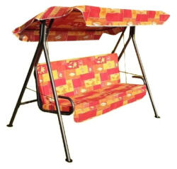  Party 170 cm-es hintaágy antracit szürke, párnával (8)