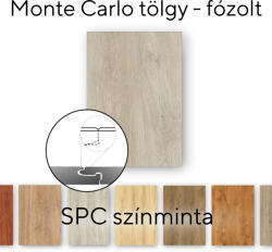 Leziter Monte Carlo tölgy Vinyl SPC fózolt padló minta/db (MCT-F-MINT)