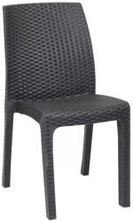  Vanda műanyag rattan hatású kerti szék grafit szürke (LBIVANGR)