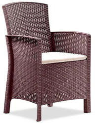  Lima műanyag kerti karfás szék barna (LBILIMBR)