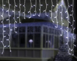  Kültéri Fényív LED fényfüggöny, 200 LED, hideg fehér (KDB 001)