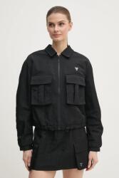 Guess rövid kabát SYLVIE női, fekete, átmeneti, V5RL03 WGYB0 - fekete L