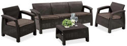 Keter Corfu set II max kerti bútor garnitúra barna - meleg taupe (223235-223207)