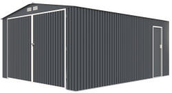  Kültéri fém kerti tároló ház szürke S1004B (BAT 13)