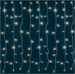  Beltéri fényfüggöny, meleg fehér színben, 9 x 14 LED (SM 77)