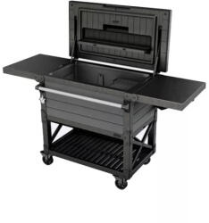 Keter Patio Cooler és Beverage cart műanyag kerti grill asztal szürke (255187)