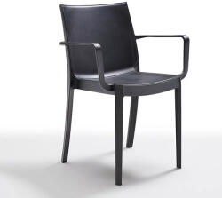  Victor műanyag kerti karfás szék grafit szürke (LBIVICGR)